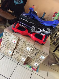 Hover board with remote and bag