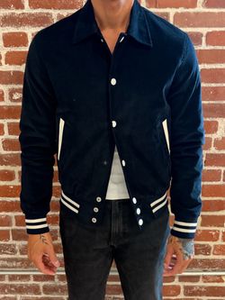 Sandro Paris Athletic Corduroy Varsity Bomber - small