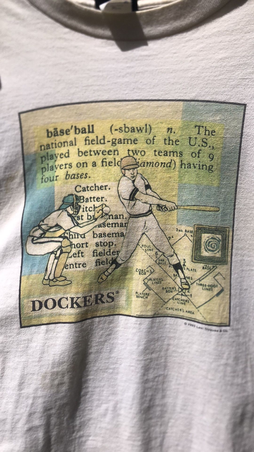 Vintage LEVIS 1993 Baseball T Shirt