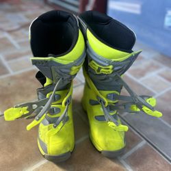 Off-road motorcycle boots anti-fall boots field off-road boots BOOTS MTR-E002 fluorescent green gray
