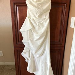 New White Strapless Dress - Sizes 4 & 6