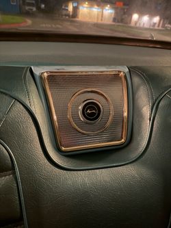 1963 impala gold plated backseat speaker grill