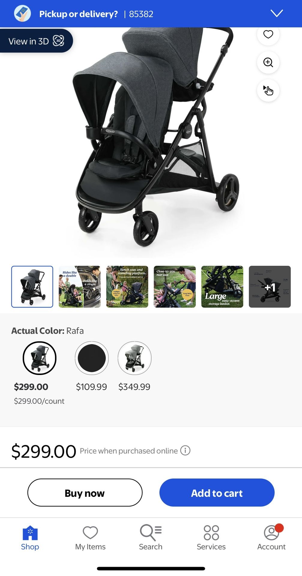 Graco double stroller
