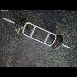 Tricep Bicep Bar N Weights
