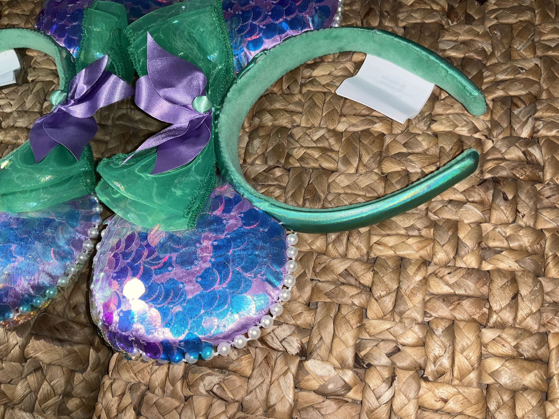 Walt Disney Minnie Mouse Sequin Glitter Princess Ears