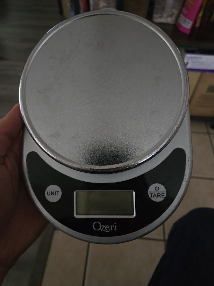 Ozeri Digital Kitchen Scale – ZK14-S – Grams, Ounces, Pounds, mL – $10 OBO