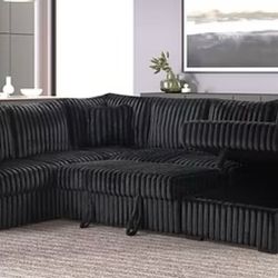 3 Seater Sofa with pullout loveseat and a Storage Chaise