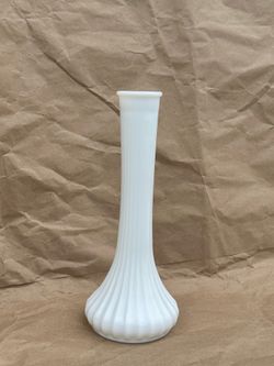 vintage hoosier glass milk glass vase