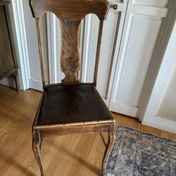 Wooden Chair/pleather Seat