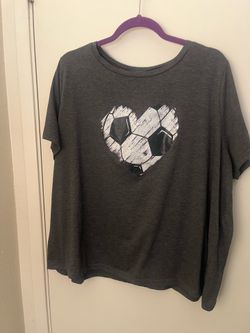 Plus Size Soccer T-Shirt
