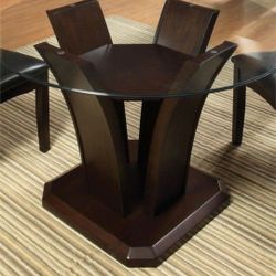 Glass Round Dining Table