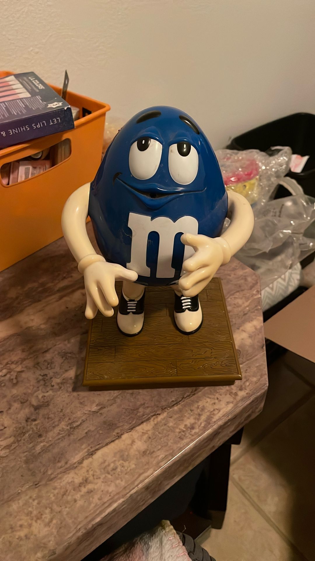 Blue M&M. Candy Dispenser 