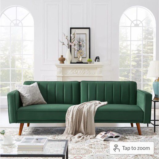 Futon  Sofa Bed in Green