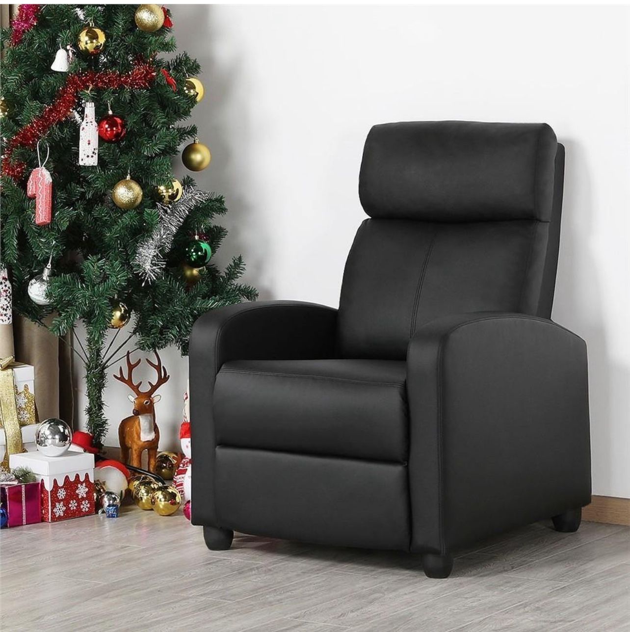 Yaheetech High-Density Sponge Push Back Recliner
