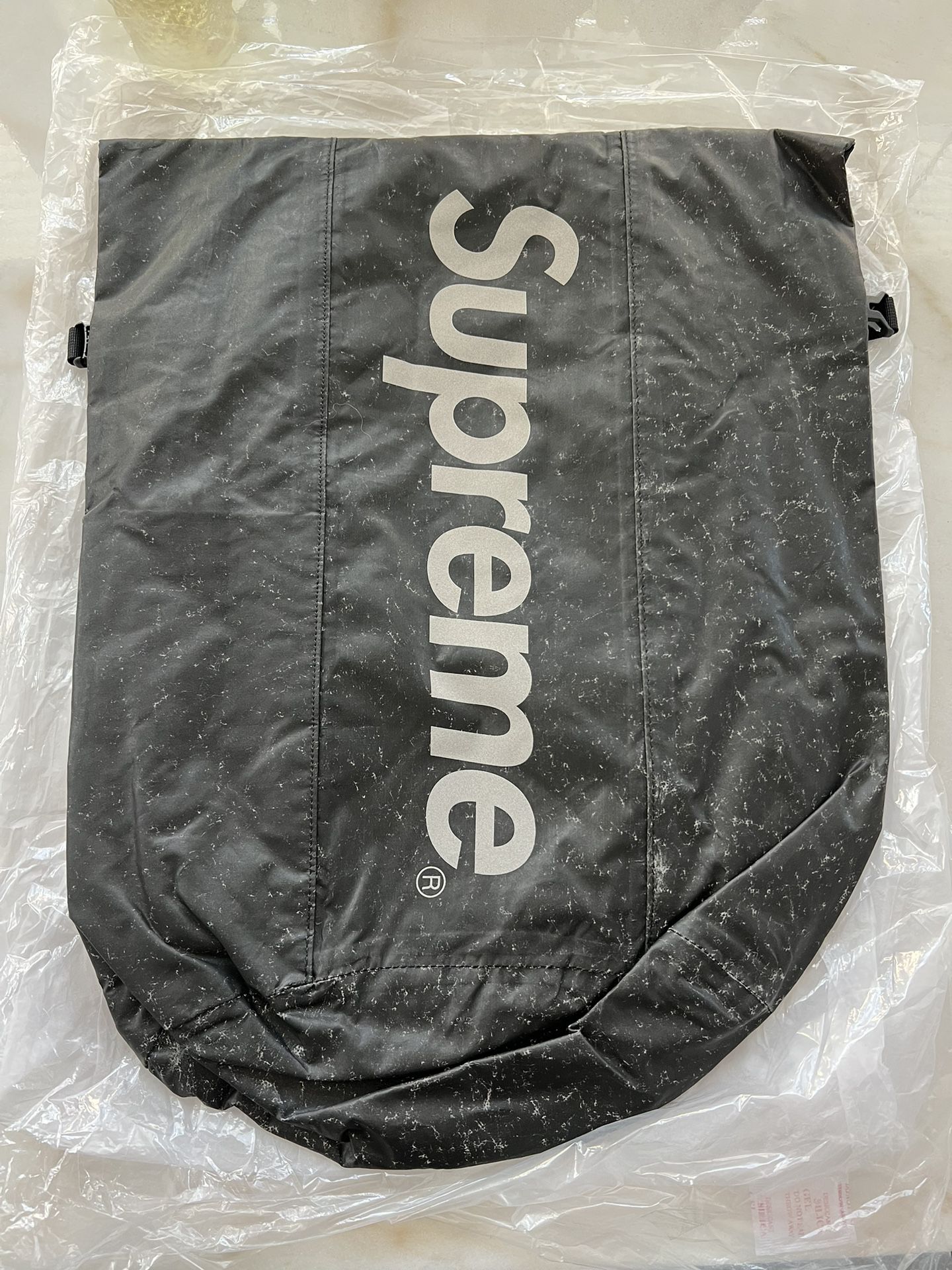 Supreme Waterproof Reflective Speckled Backpack “Black”