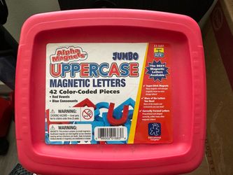 Jumbo lower case and upper case Magnetic Letters