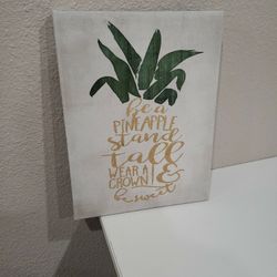 $8 Pineapple Canvas Wall Art