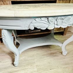 Really Cute Real Marble Coffee Table shabby chick style