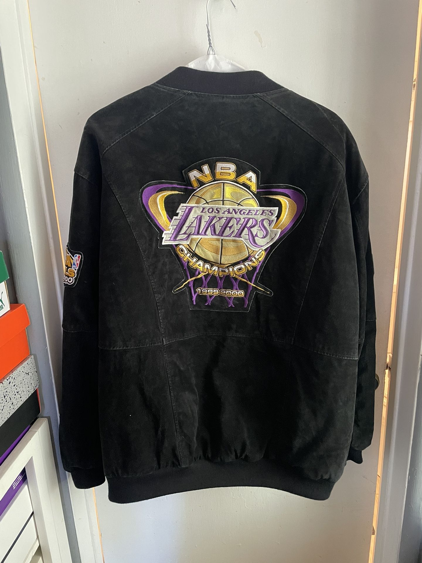 RARE 99 00 Los Angeles Lakers Championship Jacket Jeff Hamilton Rare
