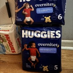 Huggies Over nite diapers 