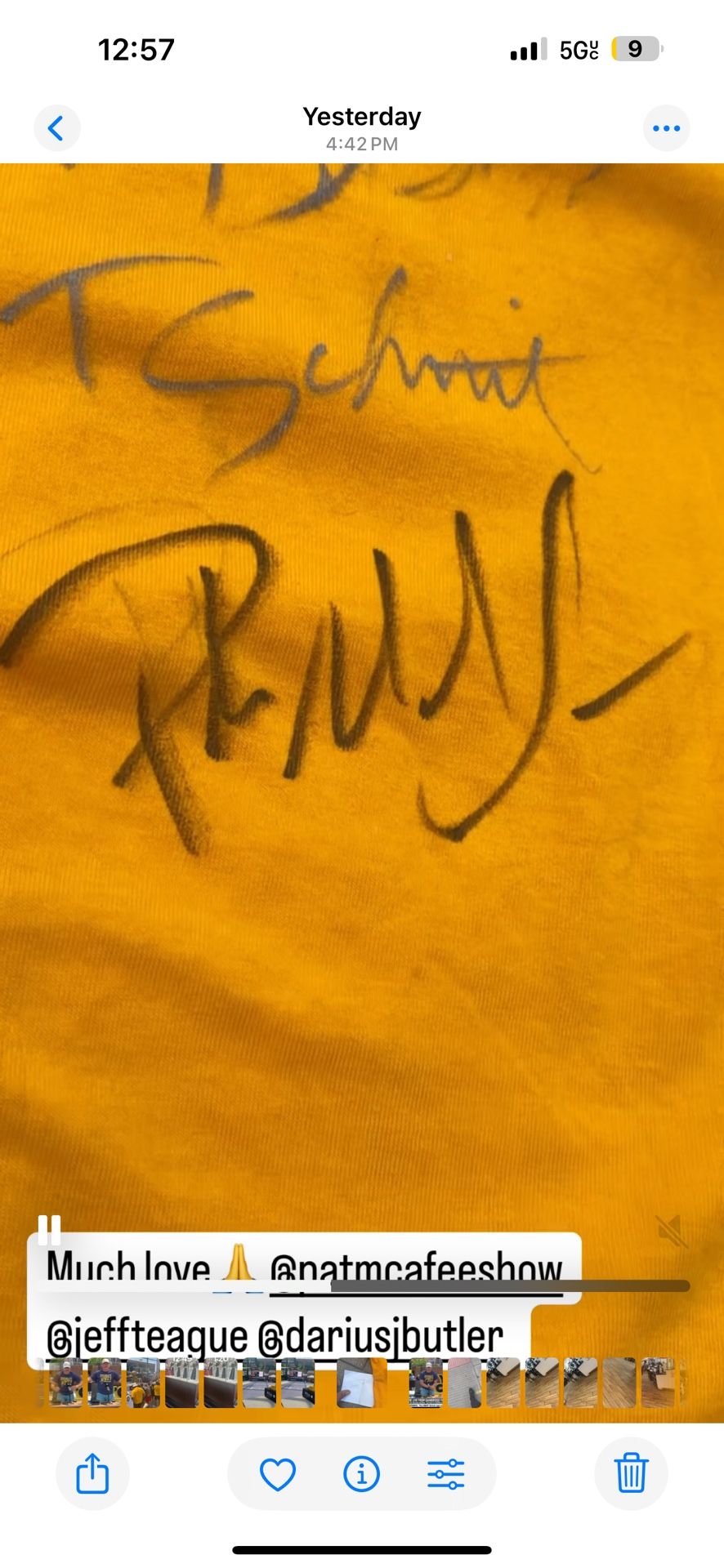 Pat Mcafee Crew Signed Shirt Jeff Teague Autograph
