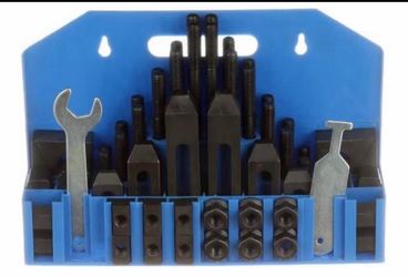 58Pc Clamping Kit 5/8” T-Slot Stud Set for Milling Machine Table Hold Down
