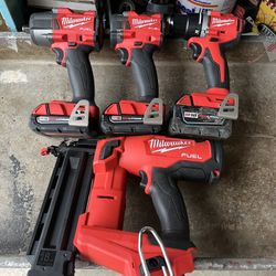 18 V Milwaukee tools in batterys assorted prices