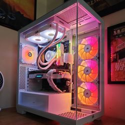 Custom Gaming Computer PC Desktop AMD Ryzen 5600G, 16GB DDR4, Nvidia 2080 White Like Corsair Lian Li ASUS MSI