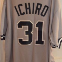 NEW YORK YANKEES ICHIRO SUZUKI #31 MVP MLB BASEBALL JERSEY XXL