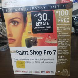 Paint Shop Pro 7 10 anniversary edition