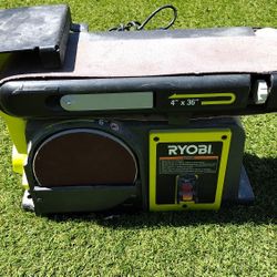 Ryobi Belt Sander 4" X 36" And 6" Disc Sander