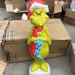 Gemmy Christmas Multicolor BLOW MOLD Grinch Light-Up