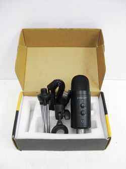 Dschlzy USB Condenser Podcast Microphone Mic with Stand