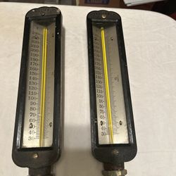 Old Industrial Thermometers 30 Inches Long 
