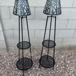 45” Tall Plant Stands With Lights 