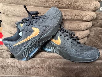 Nike Air Max 90 Black and Gold Sneakers