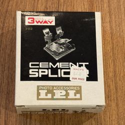 Cement Splicer LPL 3-way Film Editing Super 8 Regular 8-16mm 702 w/ Box Vtg NOS