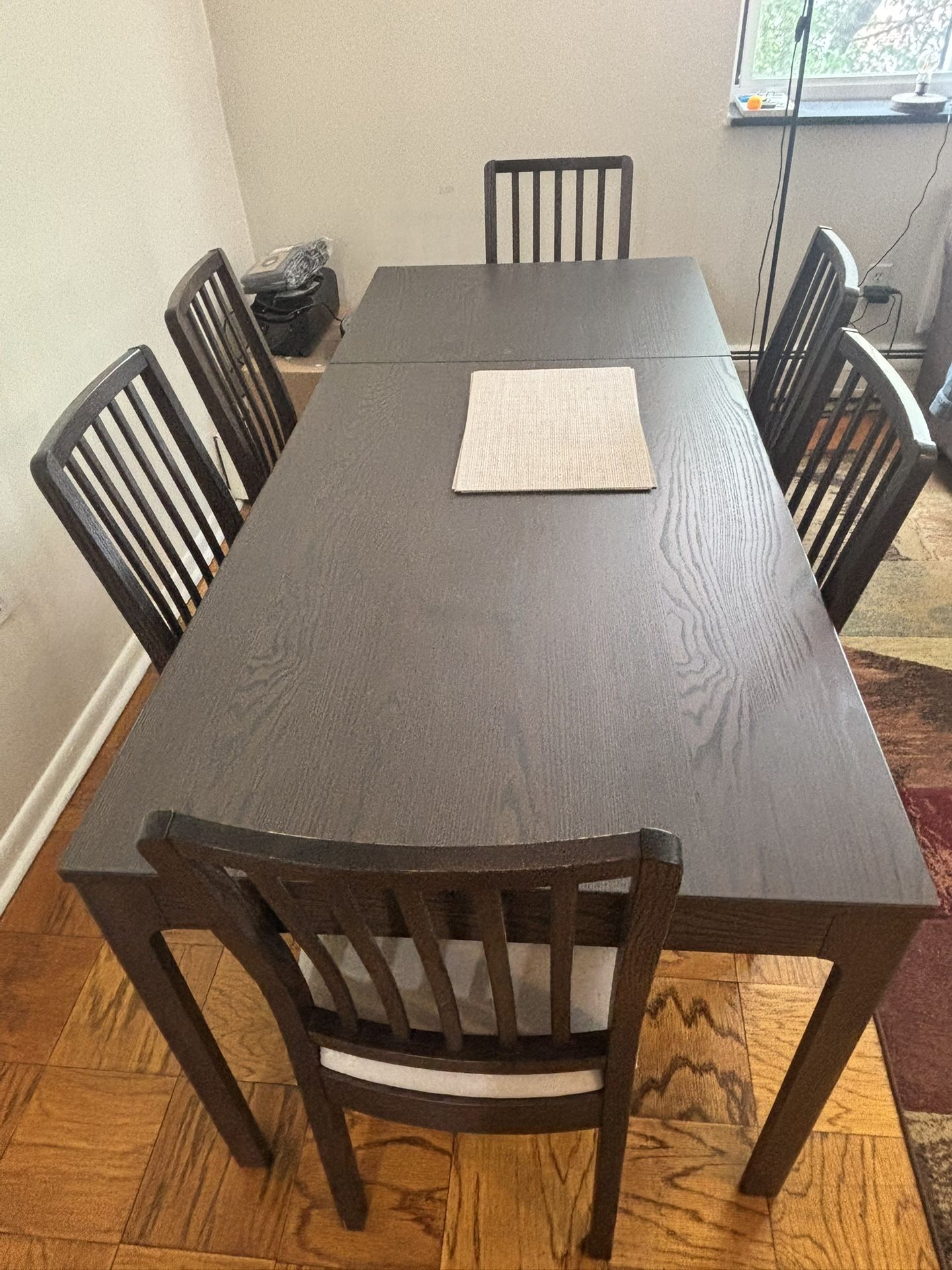 Extendable Dining Set With 6 Chairs