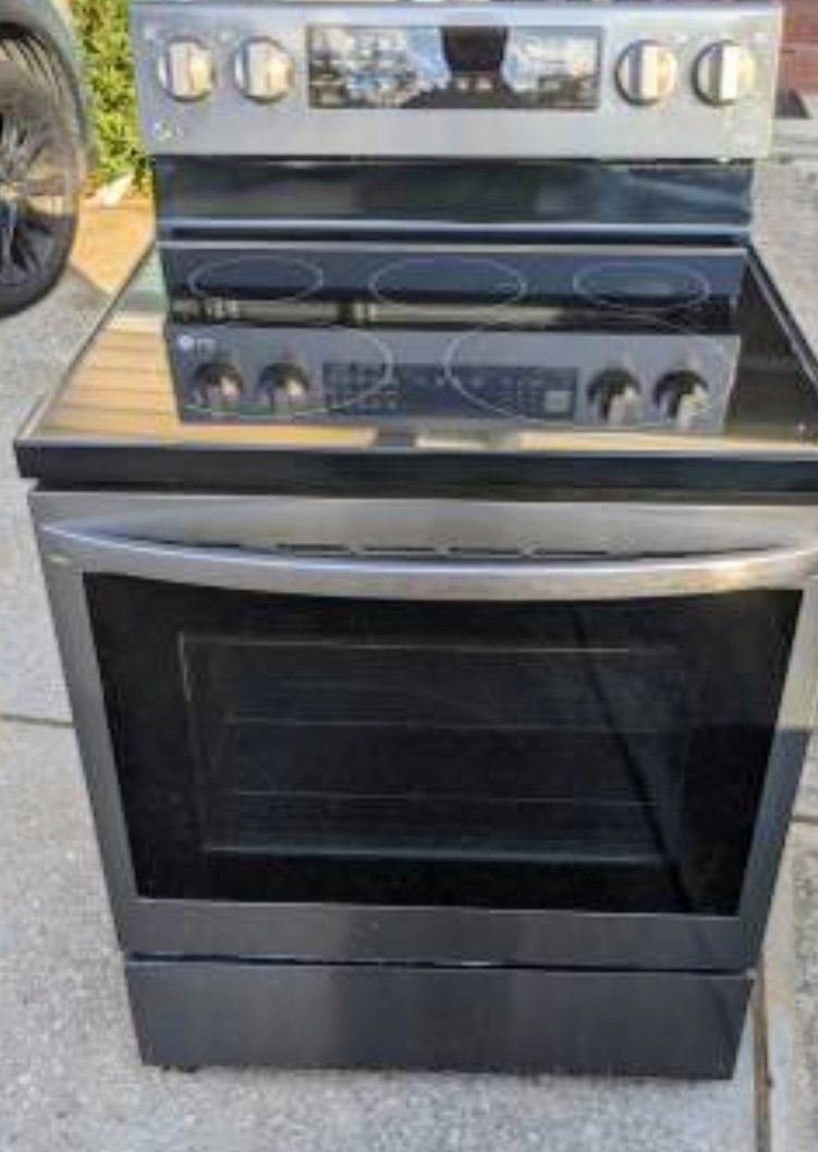 Lg 5 Burner Glass Stove