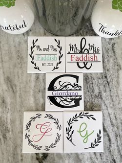Personalized Tile Coasters