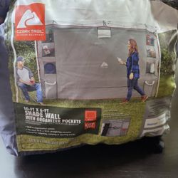 Ozark Trail 10-ft x 6-ft Shade Wall with Organizer Pockets