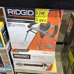 Ridgid Single Paddle Mixer