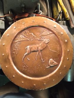 Arts and Crafts Copper Elk