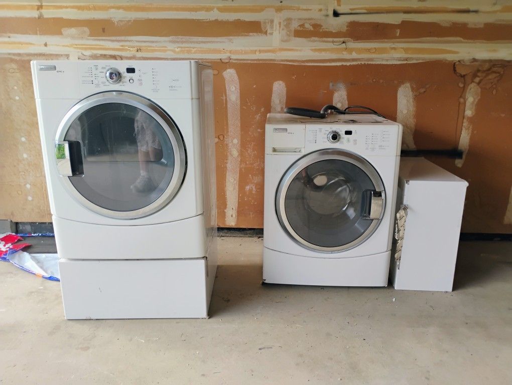Pair Maytag Front Loader Laundry Machines