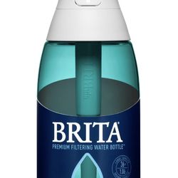 **BRAND NEW** Brita Water Bottle, 36 oz, Premium Leak Proof Filtered with Straw, Color Sea Glass