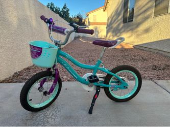 Schwinn Elm 14-Inch Girls' Bike – Teal & Purple