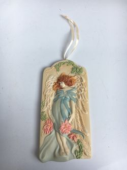 Vintage Hallmark Angels Whisper Christmas Ornament from 2001 Holiday Season Collectible Figurine