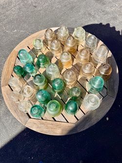 Vintage Glass Telegraph  32 pieces