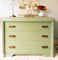 Vintage Art Deco, Olive