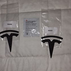 Tesla Model 3 Carbon Fiber Emblems
